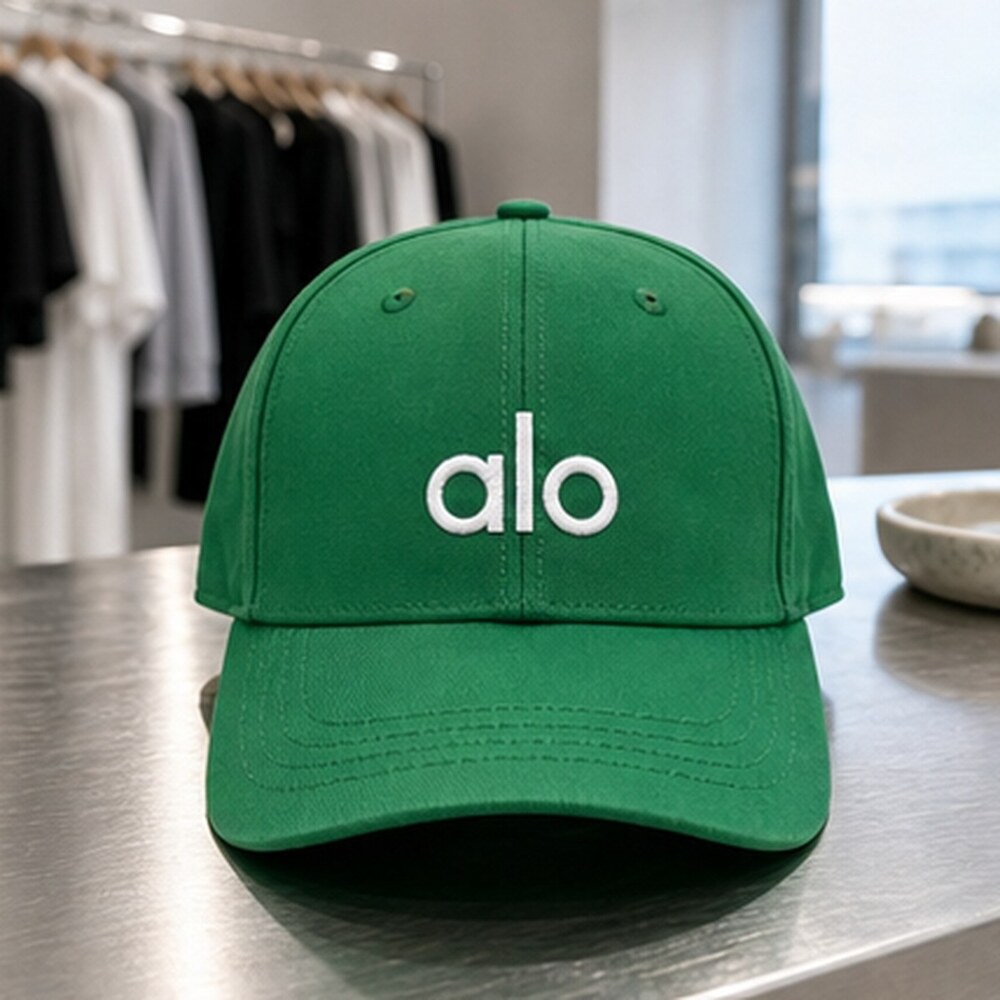 ALO Yoga Green Walking Baseball Cap Hat NWT